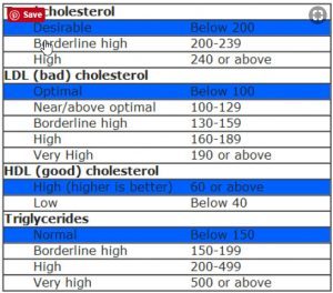 Cholesterol LDL and HDL